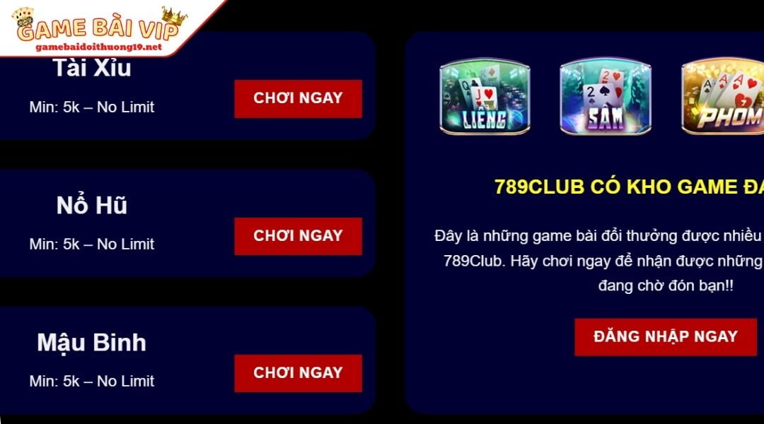 Đa dạng trò chơi